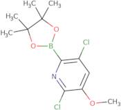 2,5-Dichloro-3-methoxy-6-(4,4,5,5-tetramethyl-1,3,2-dioxaborolan-2-yl)pyridine