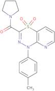 1-(4-Methylphenyl)-3-(pyrrolidin-1-ylcarbonyl)-1H-pyrido[2,3-E][1,3,4]thiadiazine 4,4-dioxide