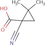 1-Cyano-2,2-dimethylcyclopropane-1-carboxylic acid