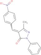 3-methyl-4-((4-nitrophenyl)methylene)-1-phenyl-2-pyrazolin-5-one