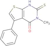 3-Methyl-5-phenyl-2-sulfanyl-3H,4H-thieno[2,3-d]pyrimidin-4-one