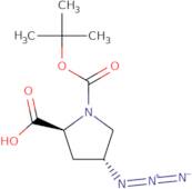 (2S,4R)-4-azido-1-[(tert-butoxy)carbonyl]pyrrolidine-2-carboxylic acid