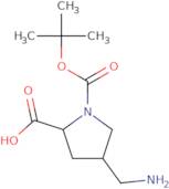 (2S,4S)-4-(Aminomethyl)-1-[(tert-butoxy)carbonyl]pyrrolidine-2-carboxylic acid