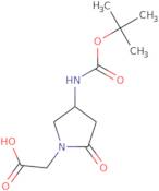 4-(Boc-amino)-2-oxopyrrolidine-1-acetic Acid