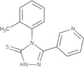 4-(2-Methylphenyl)-5-(pyridin-3-yl)-4H-1,2,4-triazole-3-thiol