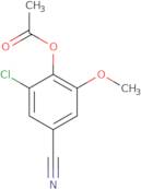 2-Chloro-4-cyano-6-methoxyphenyl acetate