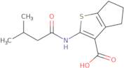 2-(3-Methylbutanamido)-4H,5H,6H-cyclopenta[b]thiophene-3-carboxylic acid