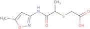 2-({1-[(5-Methyl-1,2-oxazol-3-yl)carbamoyl]ethyl}sulfanyl)acetic acid