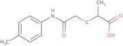 2-({[(4-Methylphenyl)carbamoyl]methyl}sulfanyl)propanoic acid