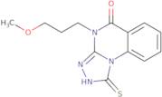 4-(3-Methoxypropyl)-1-sulfanyl-4H,5H-[1,2,4]triazolo[4,3-a]quinazolin-5-one