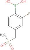 (2-Fluoro-4-((methylsulfonyl)methyl)phenyl)boronic acid