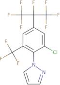 1-[2-chloro-4-(1,1,1,2,3,3,3-heptafluoropropan-2-yl)-6-(trifluoromethyl)phenyl]-1H-pyrazole