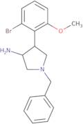 1-benzyl-4-(2-bromo-6-methoxyphenyl)pyrrolidin-3-amine