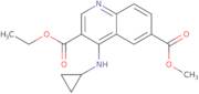 3-Ethyl 6-methyl 4-(cyclopropylamino)quinoline-3,6-dicarboxylate