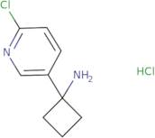 1-(6-chloropyridin-3-yl)cyclobutan-1-amine hydrochloride