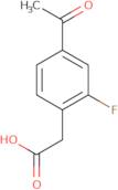 2-(4-Acetyl-2-fluorophenyl)acetic acid