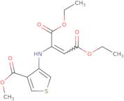 1,4-diethyl 2-{[4-(methoxycarbonyl)thiophen-3-yl]amino}but-2-enedioate