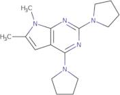1-[6,7-dimethyl-2-(pyrrolidin-1-yl)-7H-pyrrolo[2,3-d]pyrimidin-4-yl]pyrrolidine