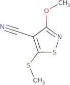 3-Methoxy-5-(methylsulfanyl)-1,2-thiazole-4-carbonitrile