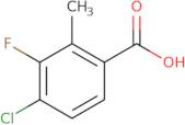 4-Chloro-3-fluoro-2-methylbenzoic acid