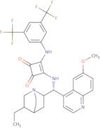 3-[[3,5-Bis(trifluoromethyl)phenyl]amino]-4-[[(9R)-10,11-dihydro-6'-methoxycinchonan-9-yl]amino]-3-cyclobutene-1,2-dione