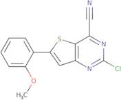 2-Chloro-6-(2-methoxyphenyl)thieno-[3,2-d]pyrimidine-4-carbonitrile