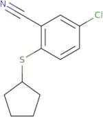 5-Chloro-2-(cyclopentylsulfanyl)benzonitrile