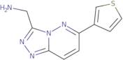 (6-(Thiophen-3-yl)-[1,2,4]triazolo[4,3-b]pyridazin-3-yl)methanamine