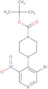 tert-Butyl 4-(3-bromo-5-nitropyridin-4-yl)piperazine-1-carboxylate