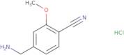 4-(Aminomethyl)-2-methoxybenzonitrile hydrochloride