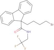 9-(4-Bromobutyl)-N-(2,2,2-trifluoroethyl)-9H-fluorene-9-carboxamide