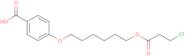 4-({6-[(3-chloropropanoyl)oxy]hexyl}oxy)benzoic acid