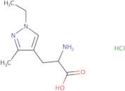 2-Amino-3-(1-ethyl-3-methyl-1H-pyrazol-4-yl)propanoic acid hydrochloride