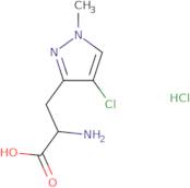 2-Amino-3-(4-chloro-1-methyl-1H-pyrazol-3-yl)propanoic acid hydrochloride