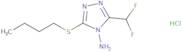 3-(Butylsulfanyl)-5-(difluoromethyl)-4H-1,2,4-triazol-4-amine hydrochloride