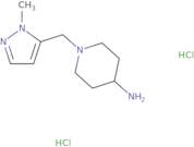 1-[(1-Methyl-1H-pyrazol-5-yl)methyl]piperidin-4-amine dihydrochloride