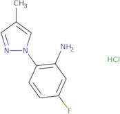 5-Fluoro-2-(4-methyl-1H-pyrazol-1-yl)aniline hydrochloride