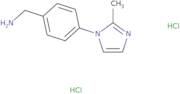 [4-(2-Methyl-1H-imidazol-1-yl)phenyl]methanamine dihydrochloride