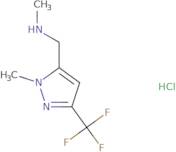 Methyl({[1-methyl-3-(trifluoromethyl)-1H-pyrazol-5-yl]methyl})amine hydrochloride