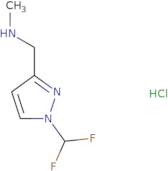 {[1-(Difluoromethyl)-1H-pyrazol-3-yl]methyl}(methyl)amine hydrochloride