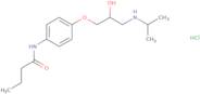 N-(4-(2-Hydroxy-3-(isopropylamino)propoxy)-phenyl)butyramide hydrochloride