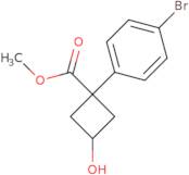 Methyl 1-(4-bromophenyl)-3-hydroxycyclobutanecarboxylate