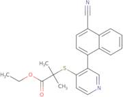 Ethyl 2-[[3-(4-cyano-1-naphthyl)-4-pyridyl]thio]-2-methylpropanoate