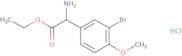 Ethyl 2-amino-2-(3-bromo-4-methoxyphenyl)acetate hydrochloride