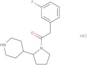 2-(3-Fluorophenyl)-1-[2-(piperidin-4-yl)pyrrolidin-1-yl]ethan-1-one hydrochloride