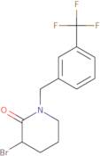 3-Bromo-1-{[3-(trifluoromethyl)phenyl]methyl}piperidin-2-one