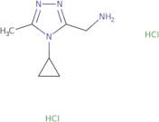 (4-Cyclopropyl-5-methyl-4H-1,2,4-triazol-3-yl)methanamine dihydrochloride