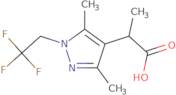 2-[3,5-Dimethyl-1-(2,2,2-trifluoroethyl)-1H-pyrazol-4-yl]propanoic acid