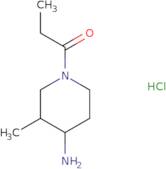 1-(4-Amino-3-methylpiperidin-1-yl)propan-1-one hydrochloride