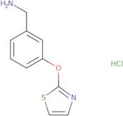 [3-(1,3-Thiazol-2-yloxy)phenyl]methanamine hydrochloride